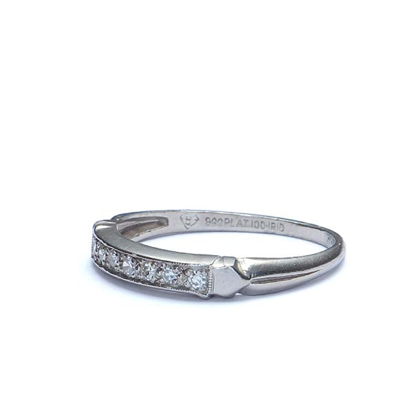 Vintage diamond wedding band #VR484 03 Wedding Bands