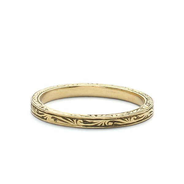 18k Wedding Band #L1943WB 18K - Leigh Jay & Co.
