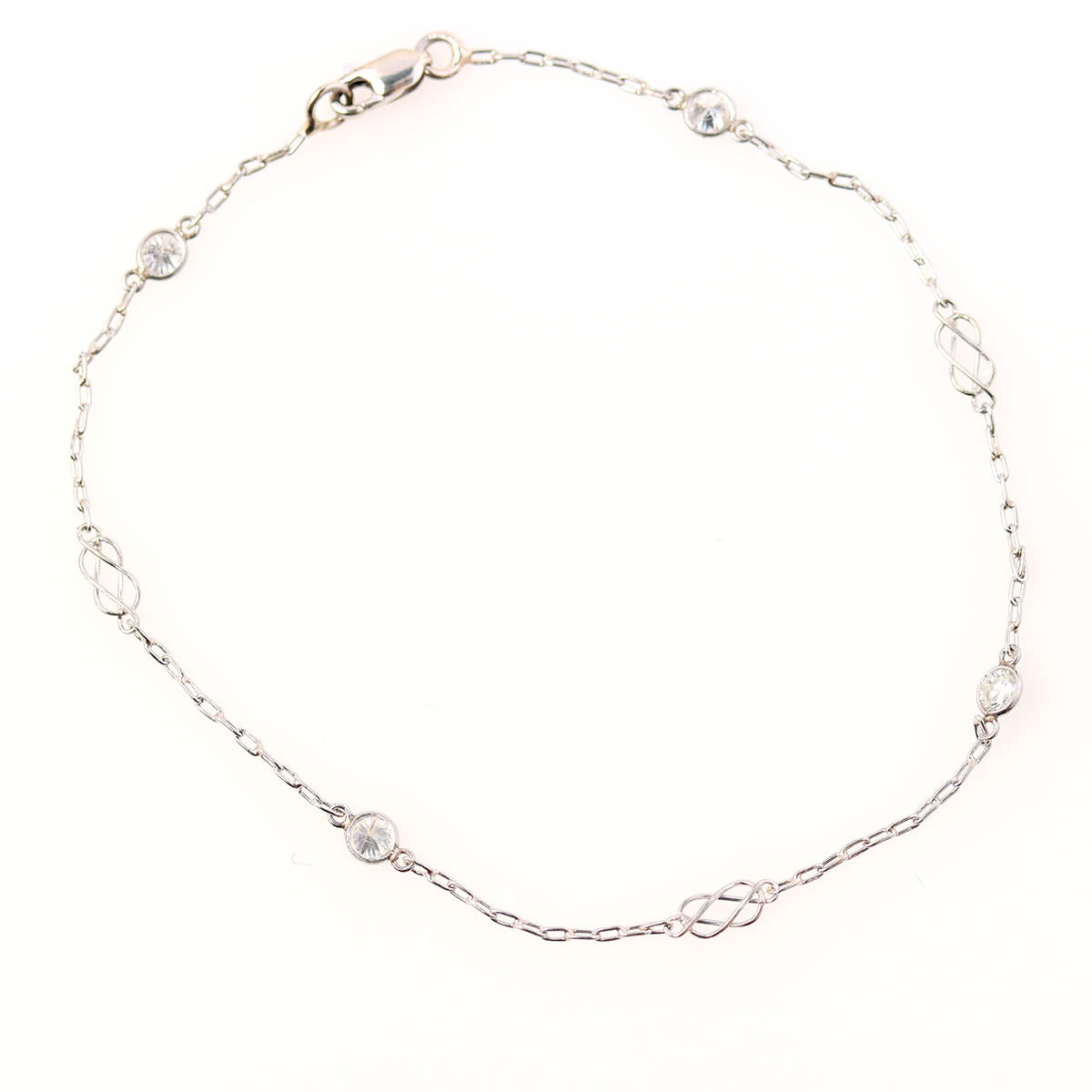Vintage Reproduction Platinum and Diamond Bracelet #VCB2500825 2 Bracelets