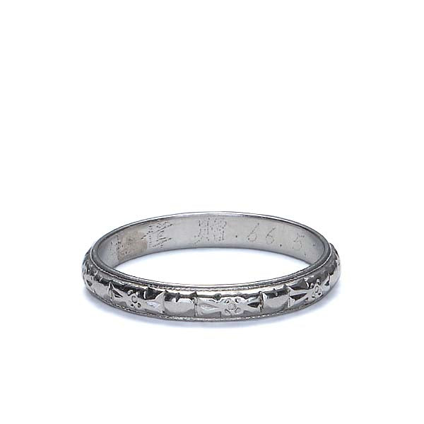 Vintage Wedding Band #R171-03 Default Title