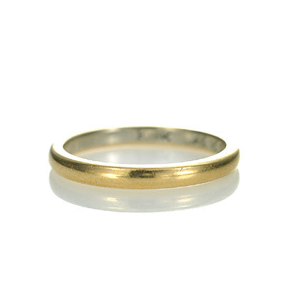 Circa 1924 Two Tone Wedding band #VR0322-02