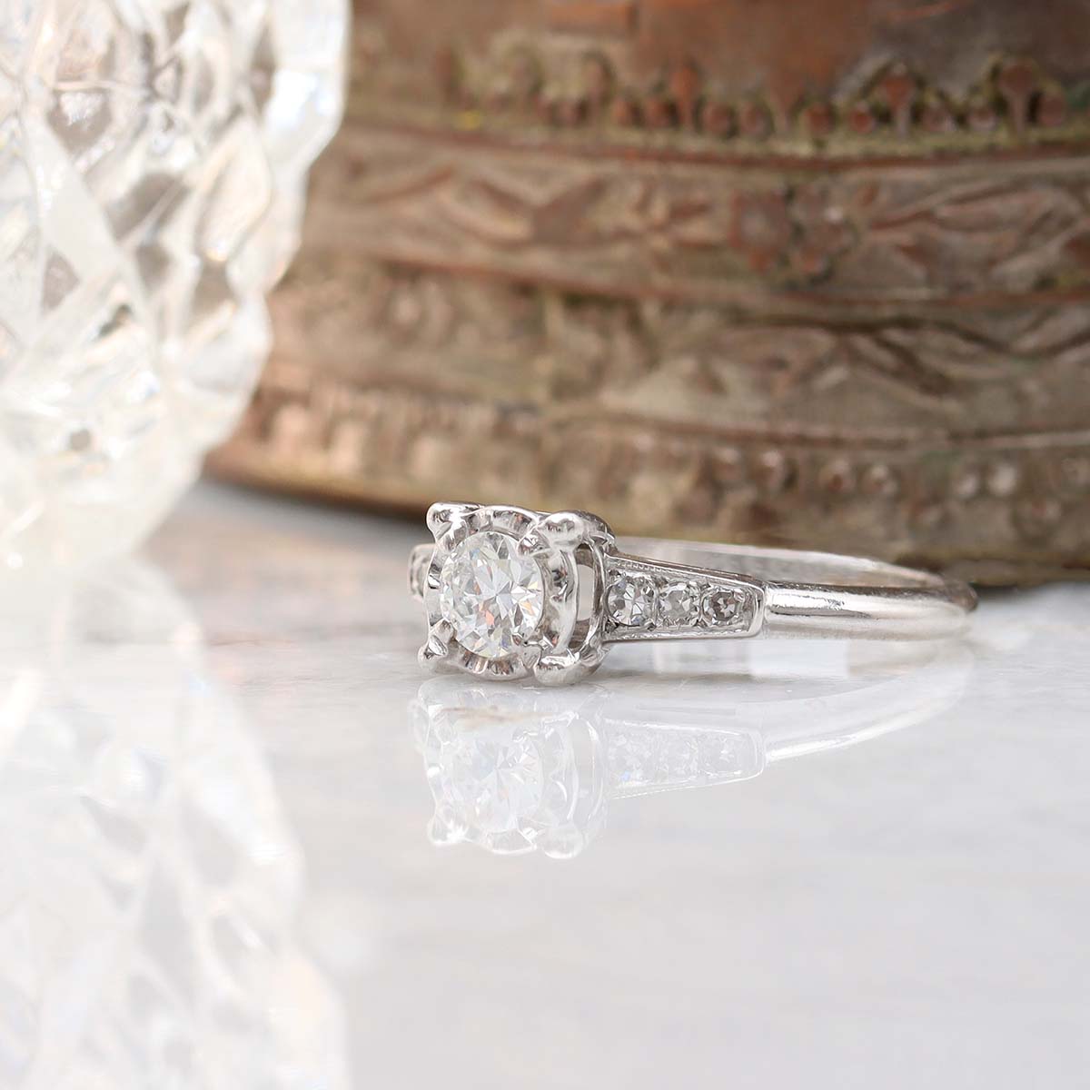 Circa 1940s Engagement Ring #VR200301