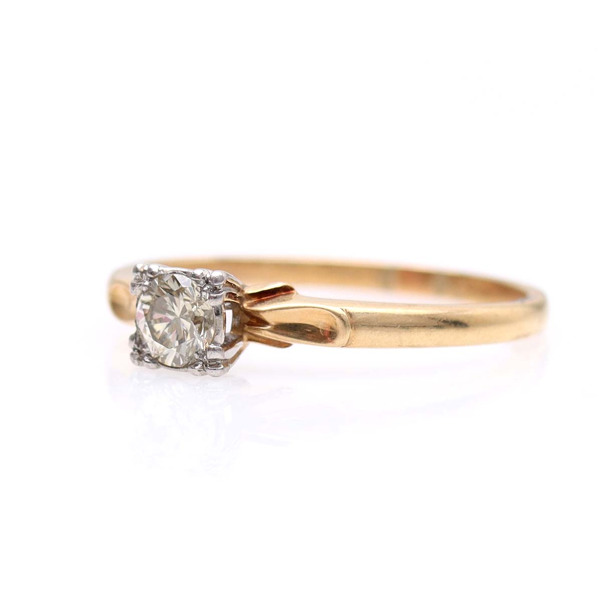 Retro 1940s Engagement Ring #VR240325-4
