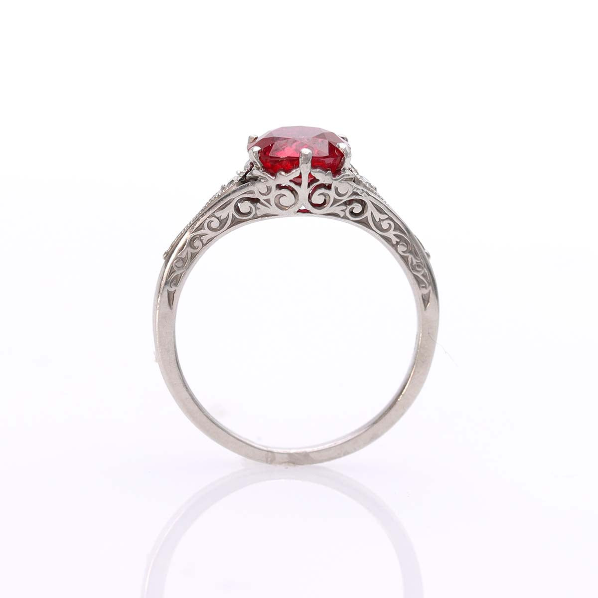 Art Déco Ruby Engagement Ring #VR240606-1