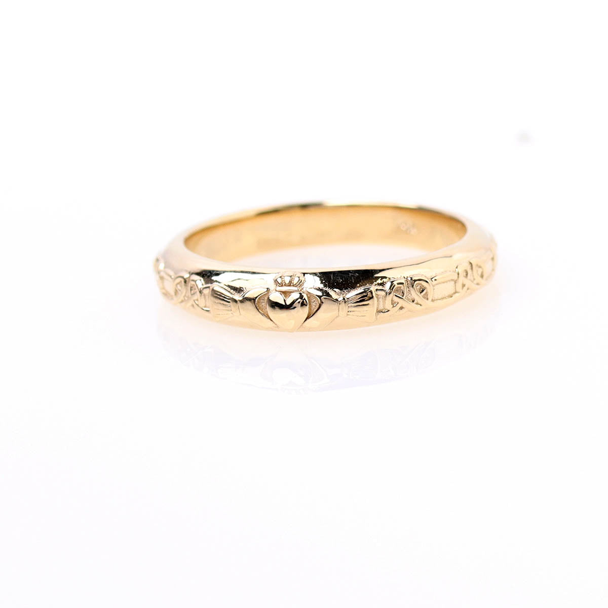 Womens Claddagh Ring #3762Y14-1 - Wedding Bands for Him