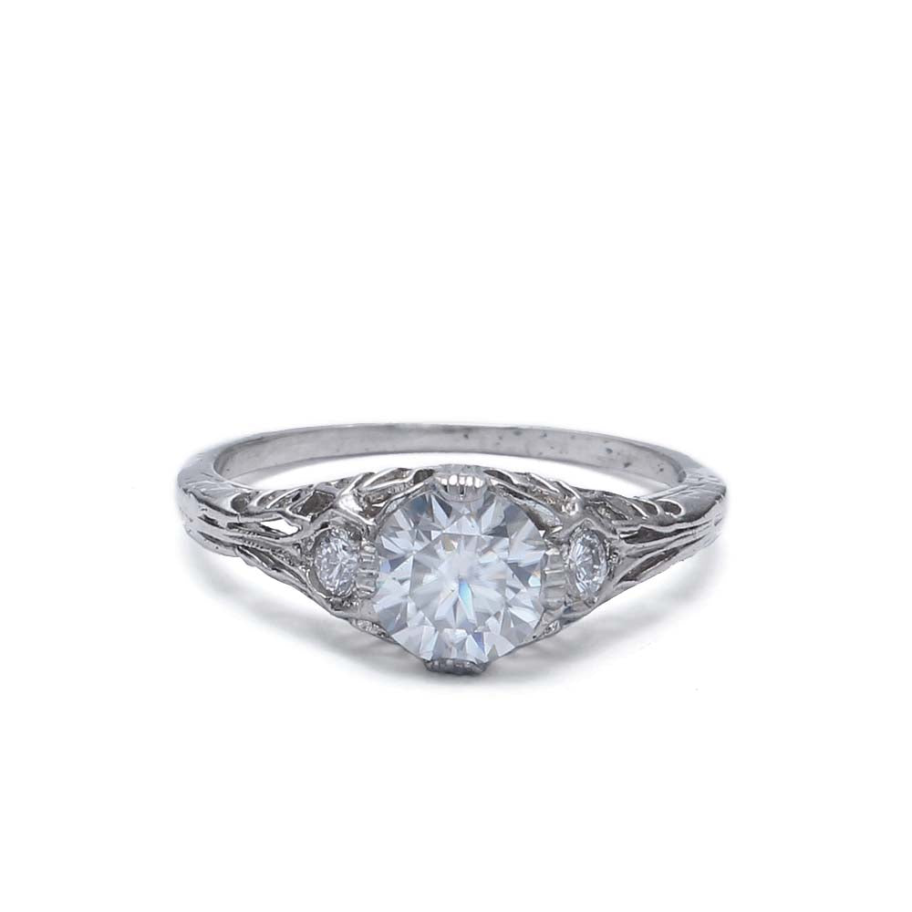 Replica Art Deco Engagement Ring #1020-07