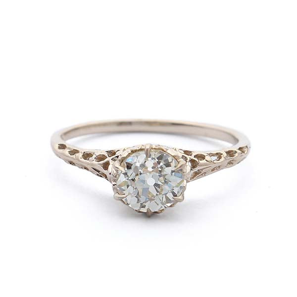 Replica Edwardian Engagement ring #1078-10 - Leigh Jay & Co.