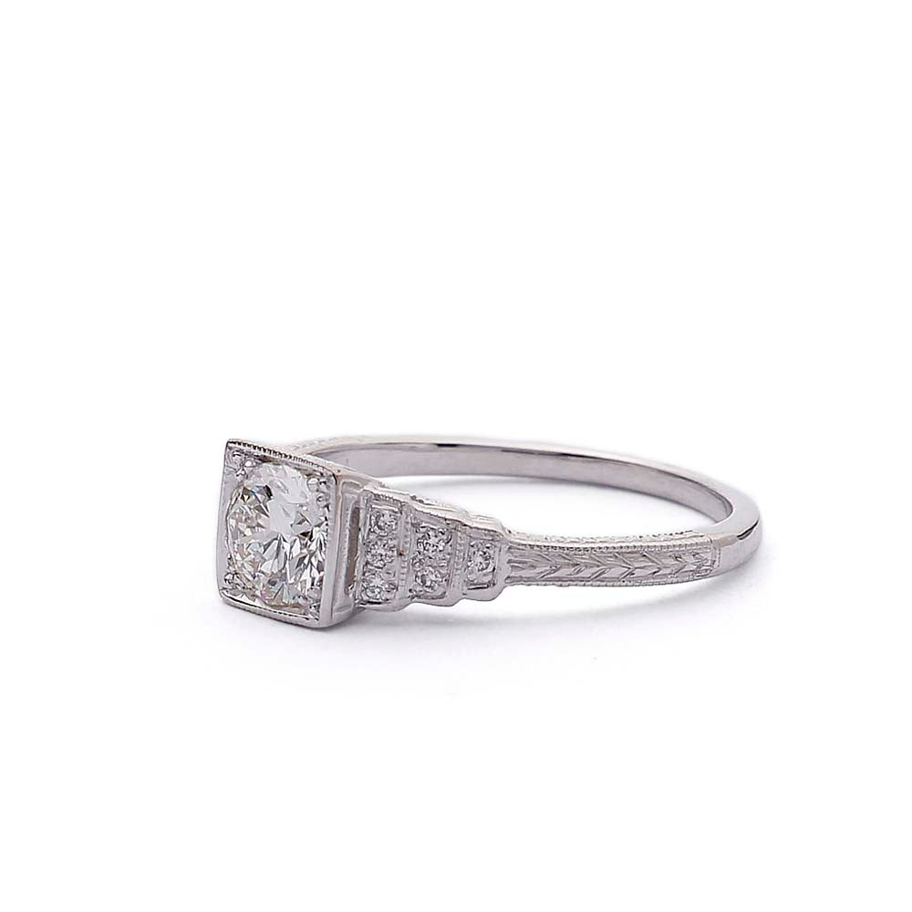 Replica Art Deco Engagement Ring #1285-15