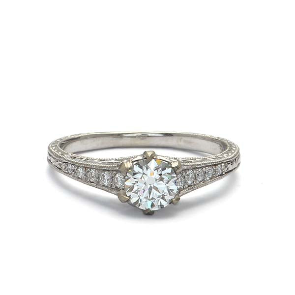 Replica Edwardian Engagement ring #1910-25 - Leigh Jay & Co.