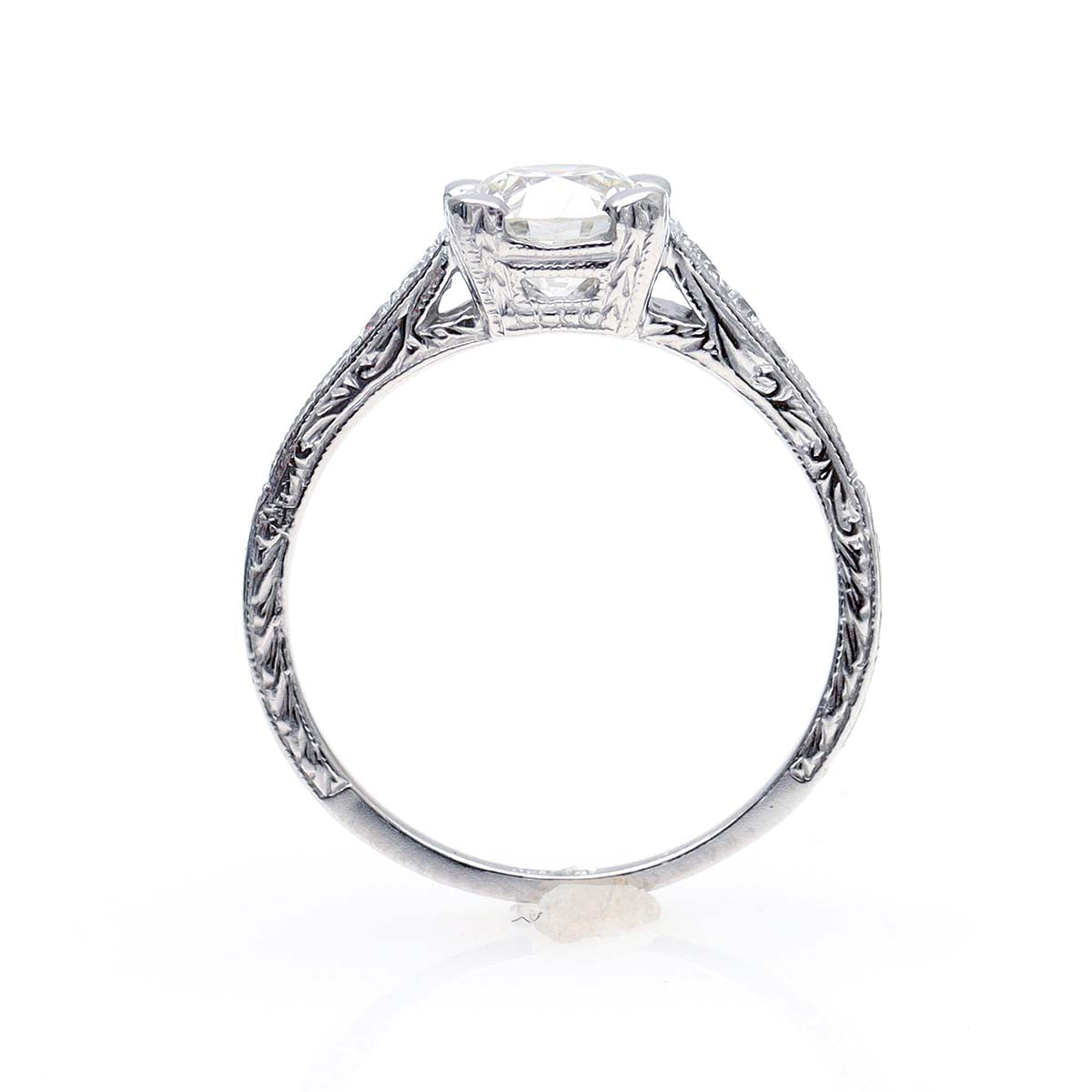 Art Deco Revival Engagement Ring #2698D-6