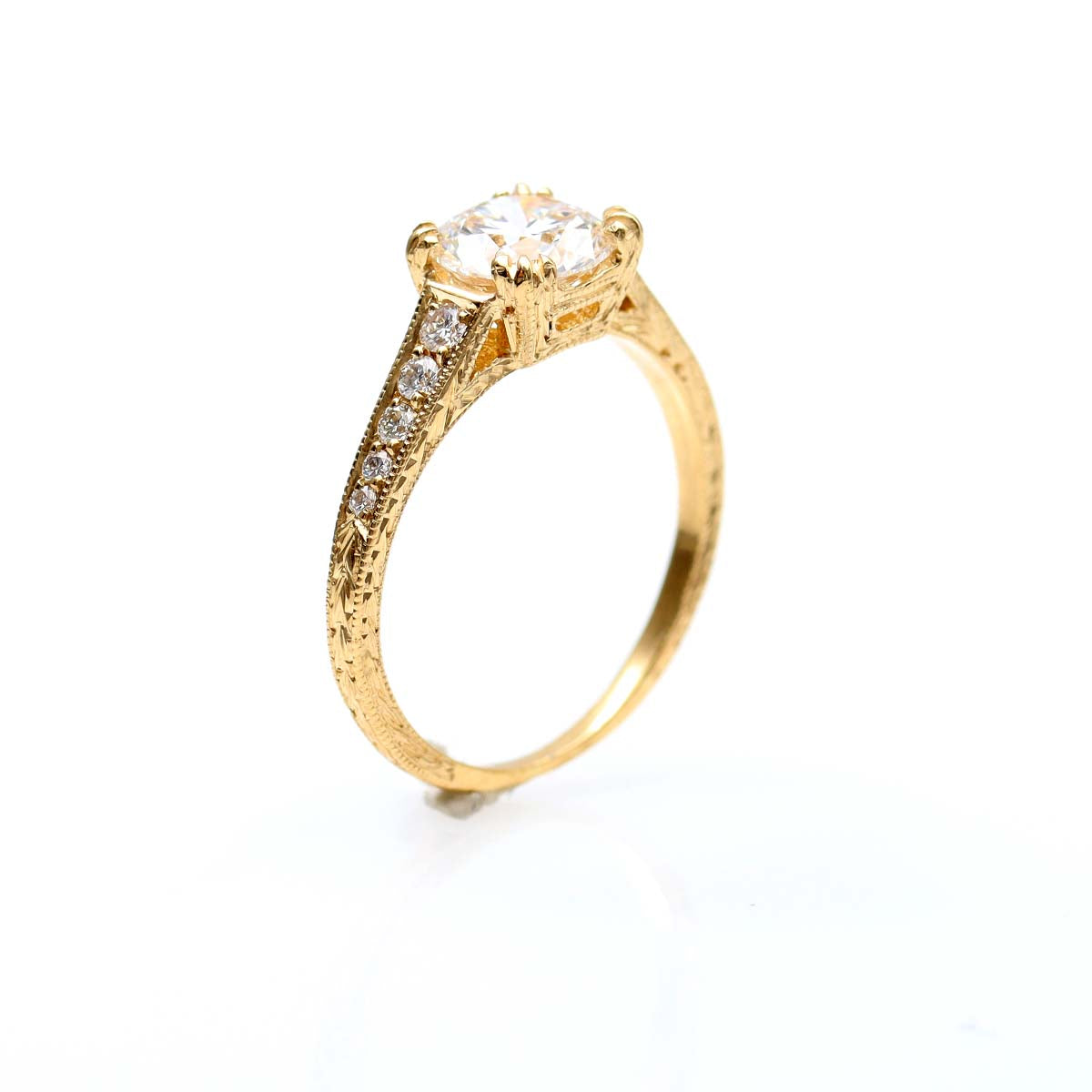 Art Deco Revival Engagement Ring #2698D-8