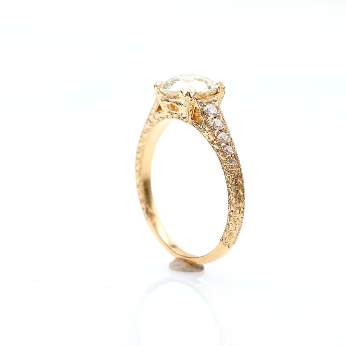 Art Deco Revival Engagement Ring #2698HE-9