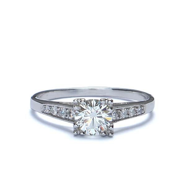 Replica 1930s engagement ring. #411051 - Leigh Jay & Co.
