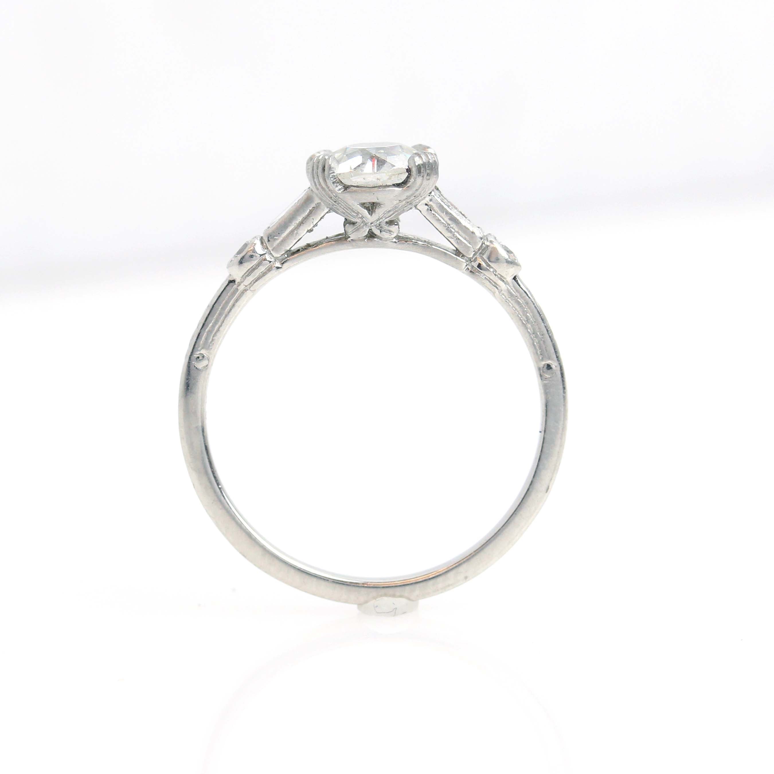 Replica Art Deco Engagement Ring #3050-8 Default Title
