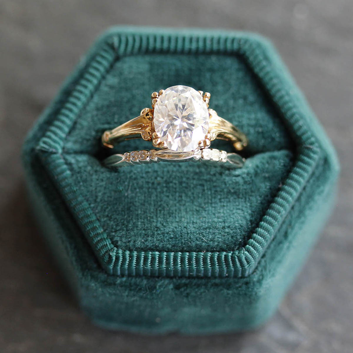 Replica Art Deco Engagement ring #3139-18 Default Title