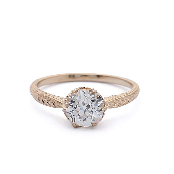 Replica Edwardian Engagement Ring #3141-21 - Leigh Jay & Co.