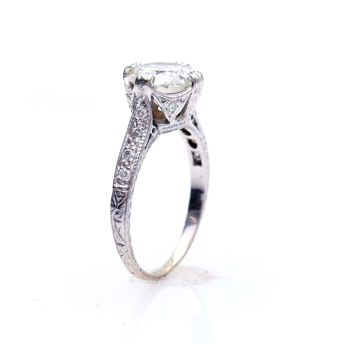 Replica Edwardian Engagement Ring #3174-3