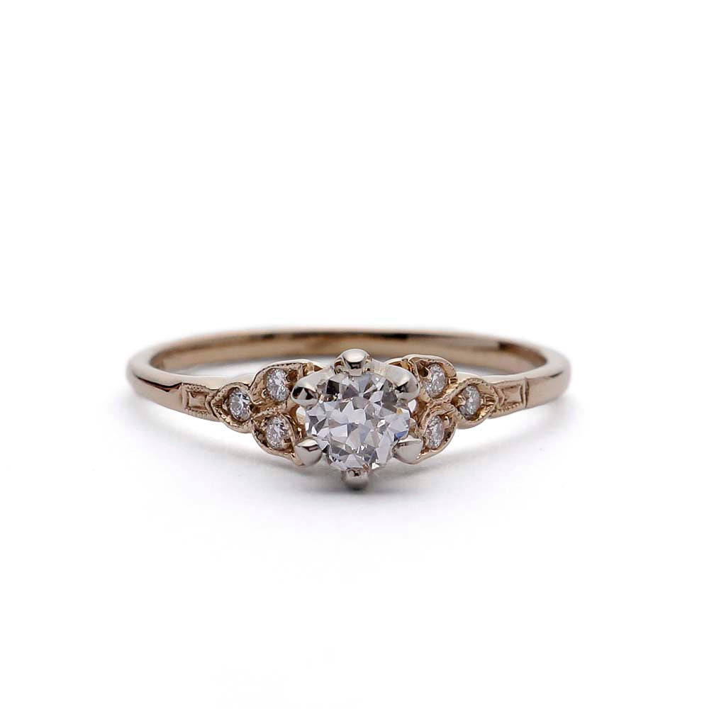 Replica Art Deco  Engagement Ring #3188-04 - Leigh Jay & Co.