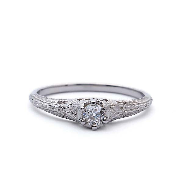 Reproduction Edwardian Engagement Ring #3293-07 - Leigh Jay & Co.