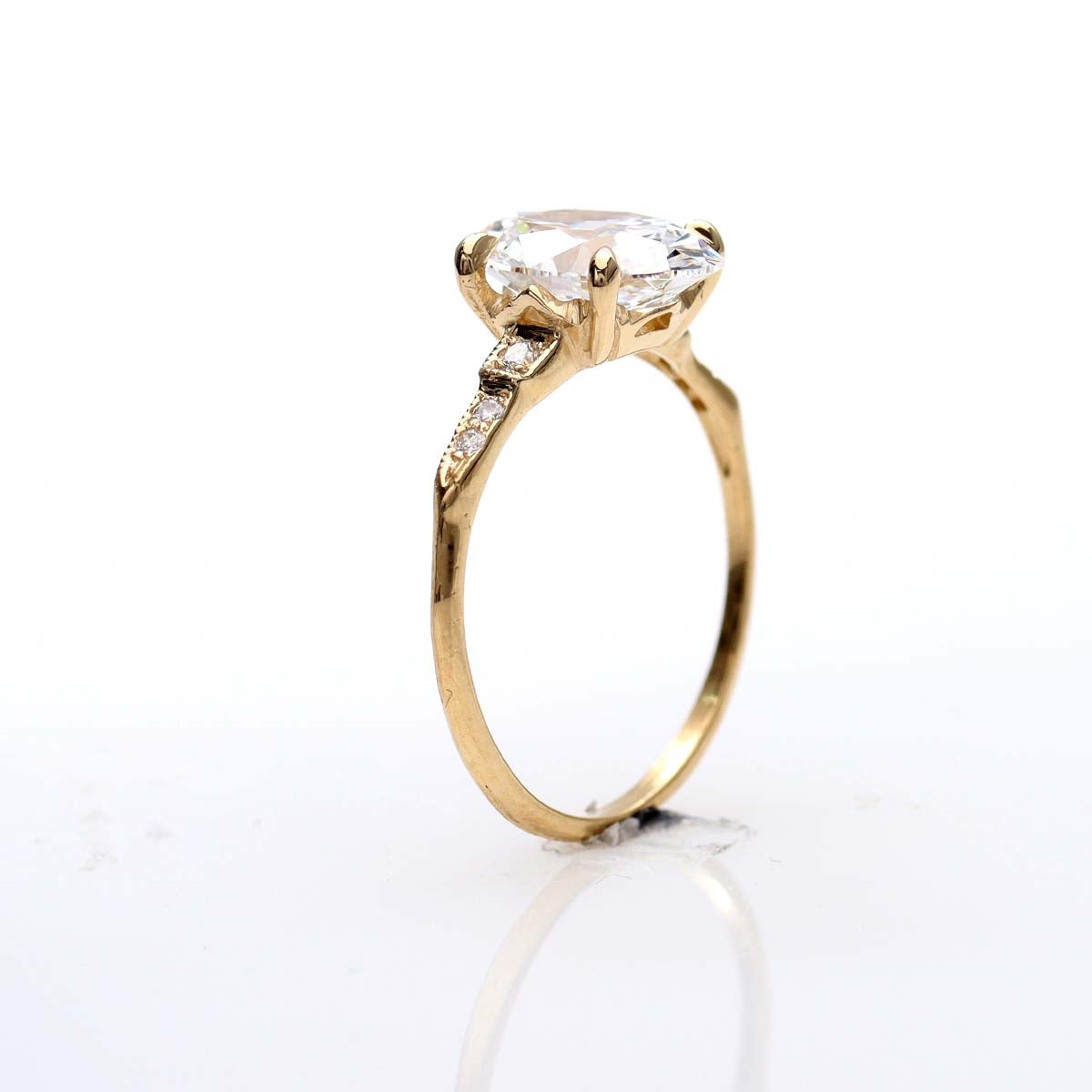 Replica Art Deco engagement ring The Esther #3297OV-2