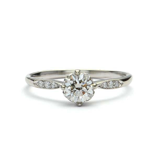 Replica Edwardian Engagement Ring #3323-15 - Leigh Jay & Co.