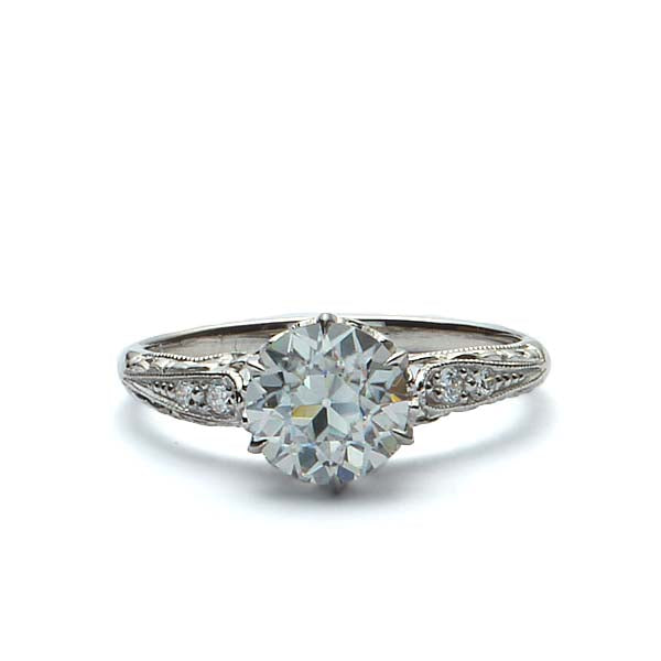Replica Edwardian Engagement Ring #3351-6 - Leigh Jay & Co.