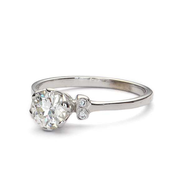Edwardian Style Diamond Solitaire Ring #3352-01