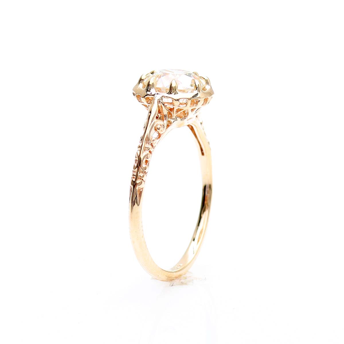 The Violet Edwardian Inspired Engagement Ring #3362-2