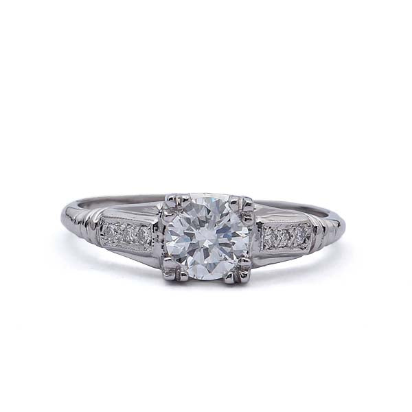 Replica Art Deco Engagement Ring #3369-1 - Leigh Jay & Co.