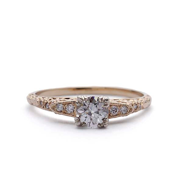 Replica Belle Epoque  Engagement Ring #3370-04 - Leigh Jay & Co.