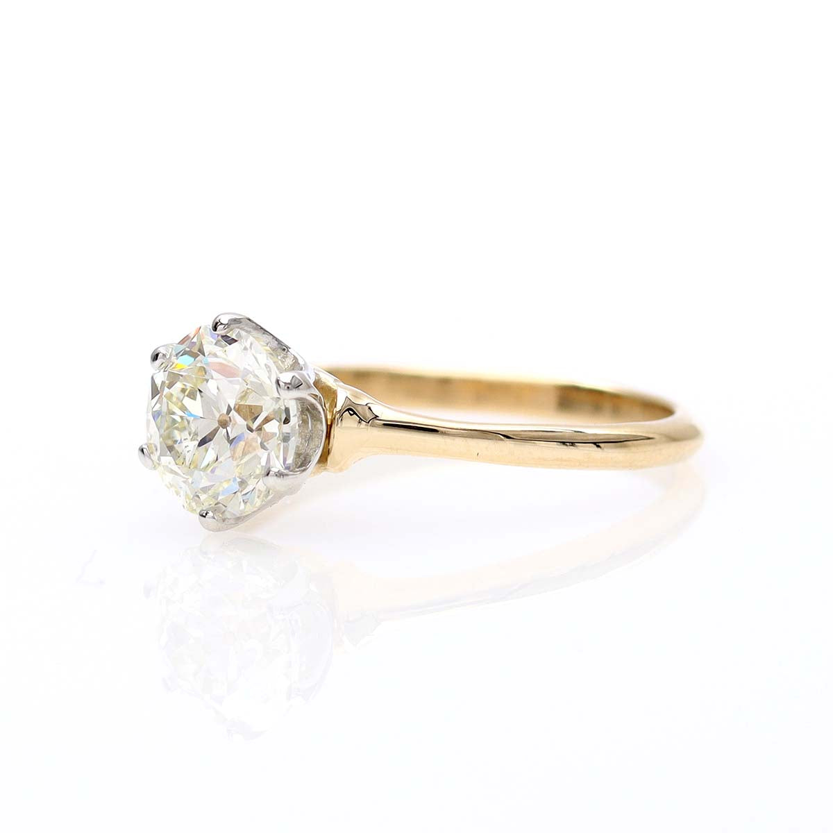 The Abigail Old European Cut Diamond Engagement Ring #3372-5 Default Title