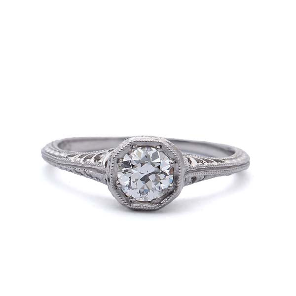 Replica Early Art Deco Diamond Engagment Ring. #538186 - Leigh Jay & Co.