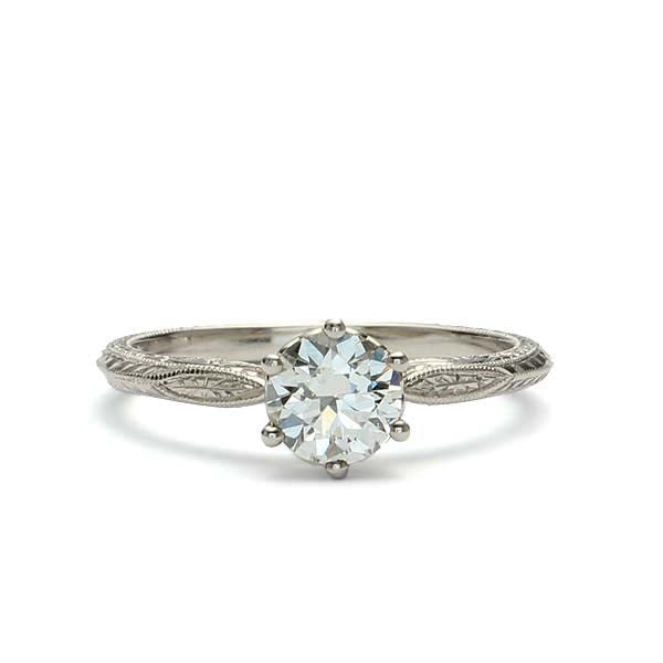 Replica Edwardian Engagement Ring #3376-1 - Leigh Jay & Co.