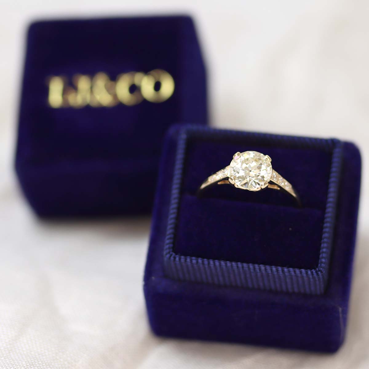 Replica Early Art Deco Engagement Ring #3400-8 Default Title