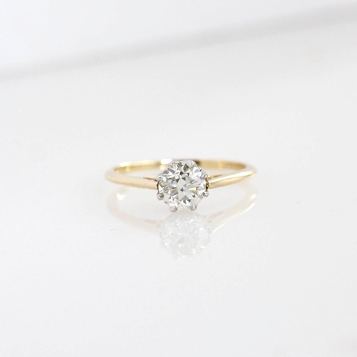 Replica Edwardian Engagement Ring #3411-2 - Leigh Jay & Co.