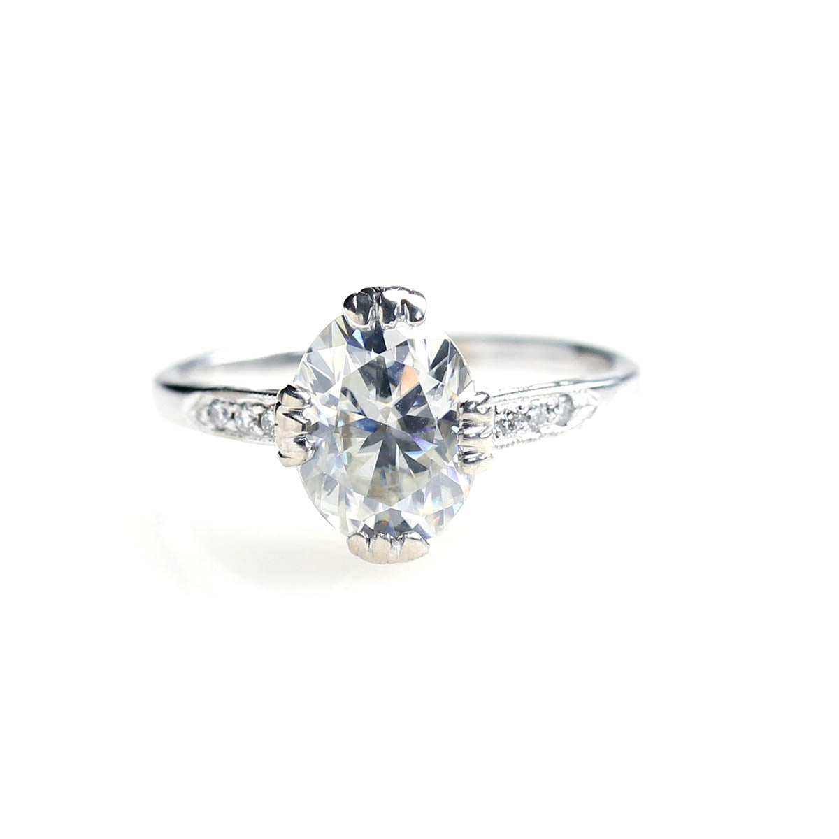 Replica Edwardian Engagement Ring #3144OVAL-2