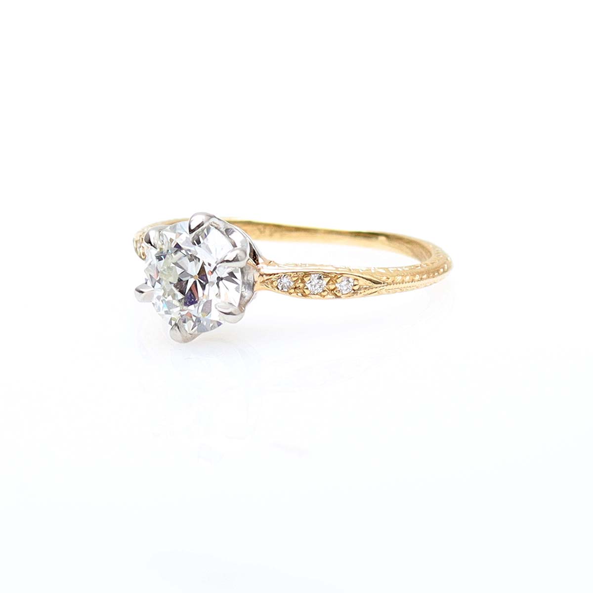 Edwardian Revival Engagement Ring #3604-3