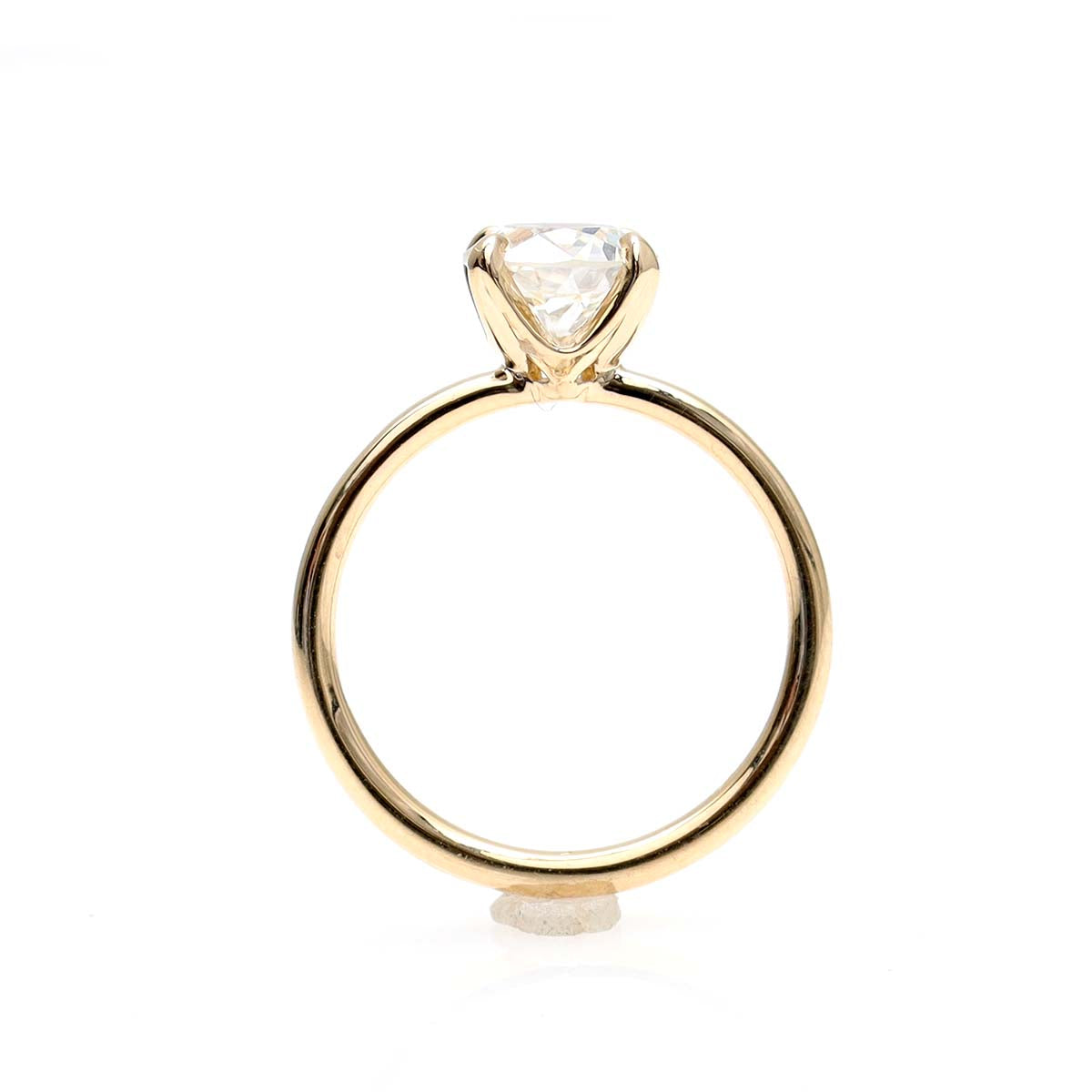 Elegant Four Prong Yellow Gold Ring Setting #3605-2 Default Title