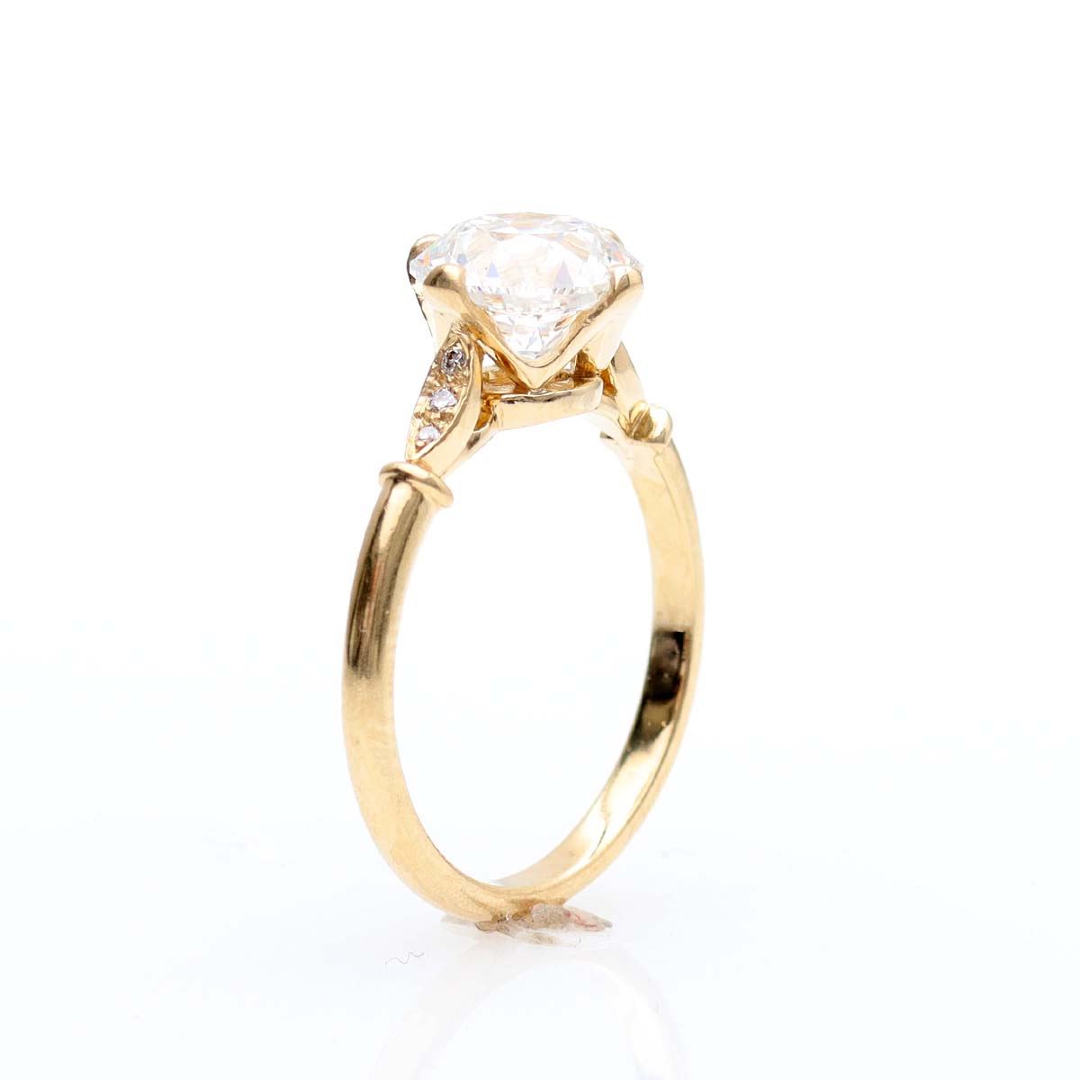 The Zoe Edwardian Inspired Old European Cut Engagement Ring #3606-4