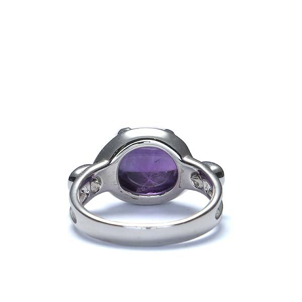 Sterling Silver and 18k gold Amethyst ring #7152R-AM - Leigh Jay & Co.