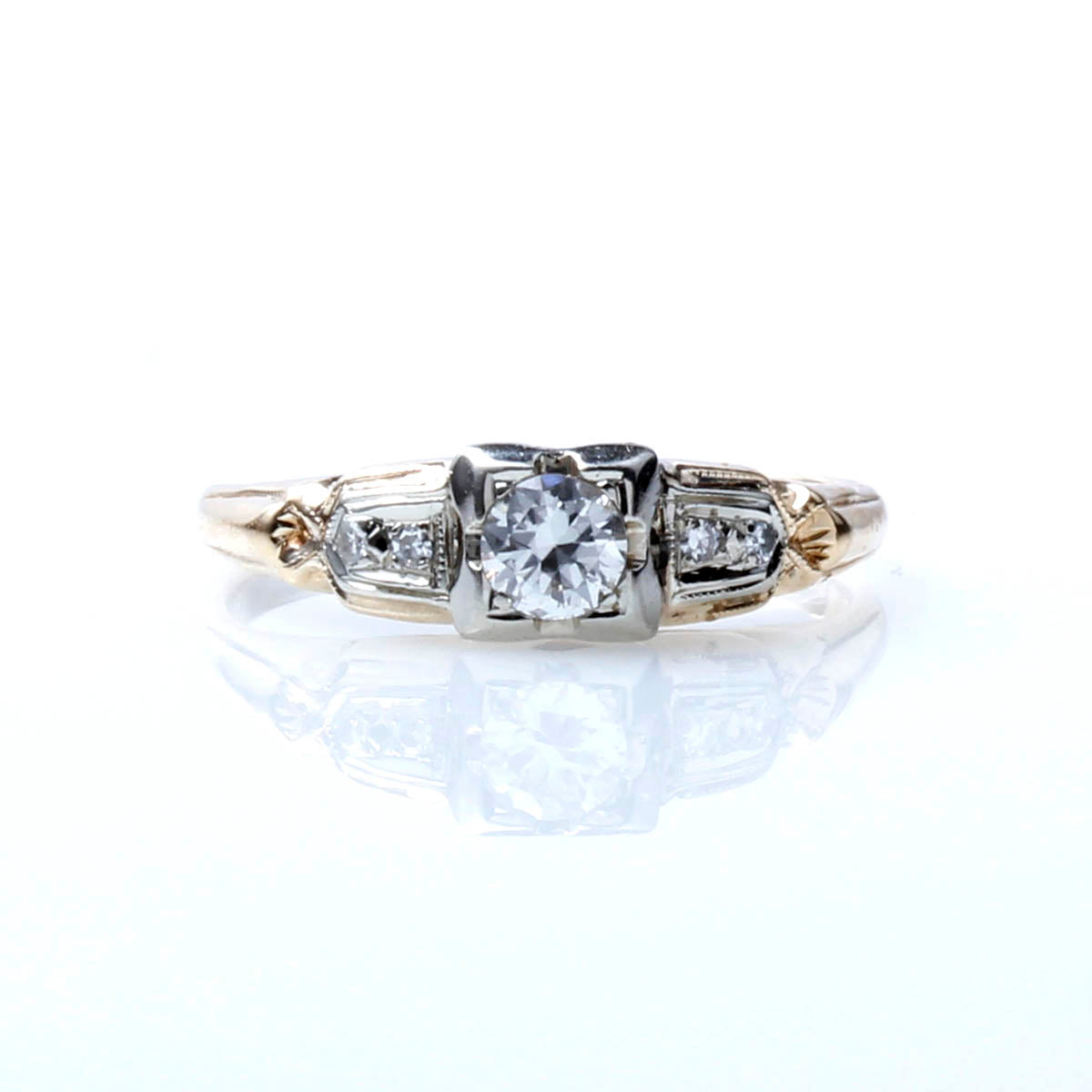 Retro 1940s Engagement Ring #R193-01