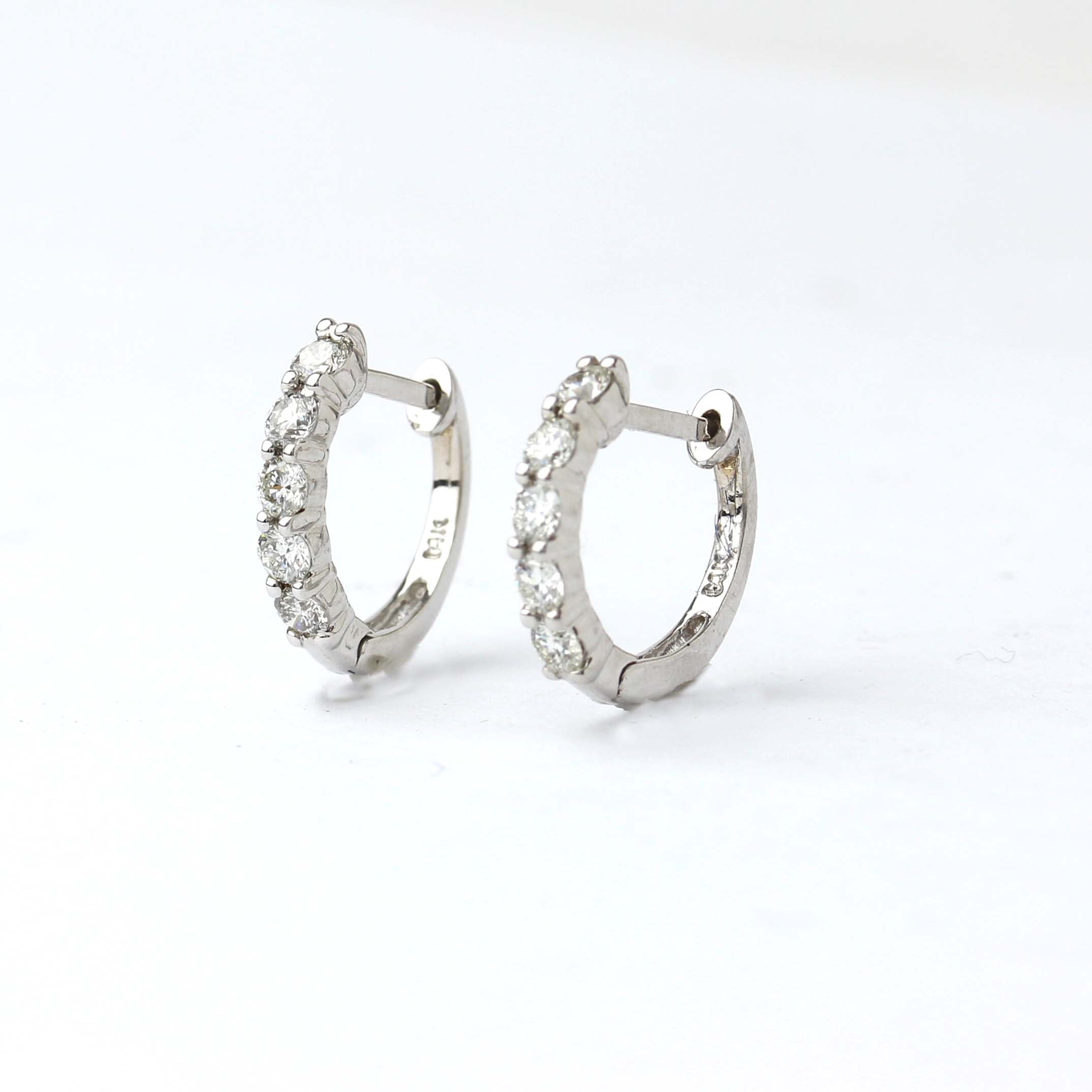 .50 Carat Diamond Huggie Hoop Earrings #LE5281