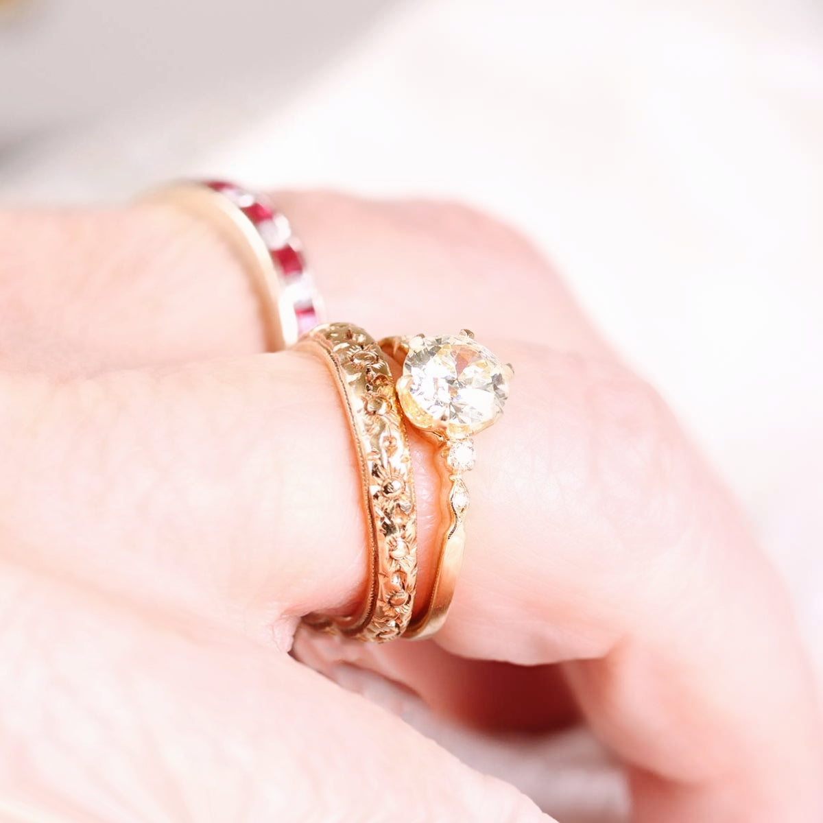 The Cordelia Replica Edwardian Engagement Ring #3510-2 Default Title