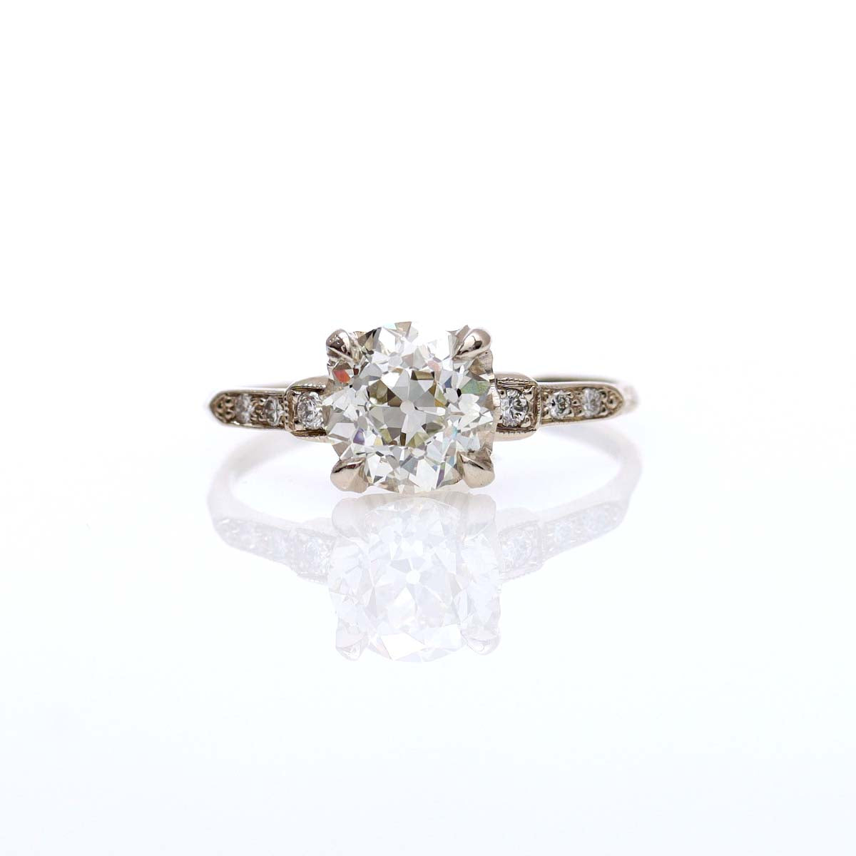 Replica Art Deco engagement ring The Esther #3297LGM-1