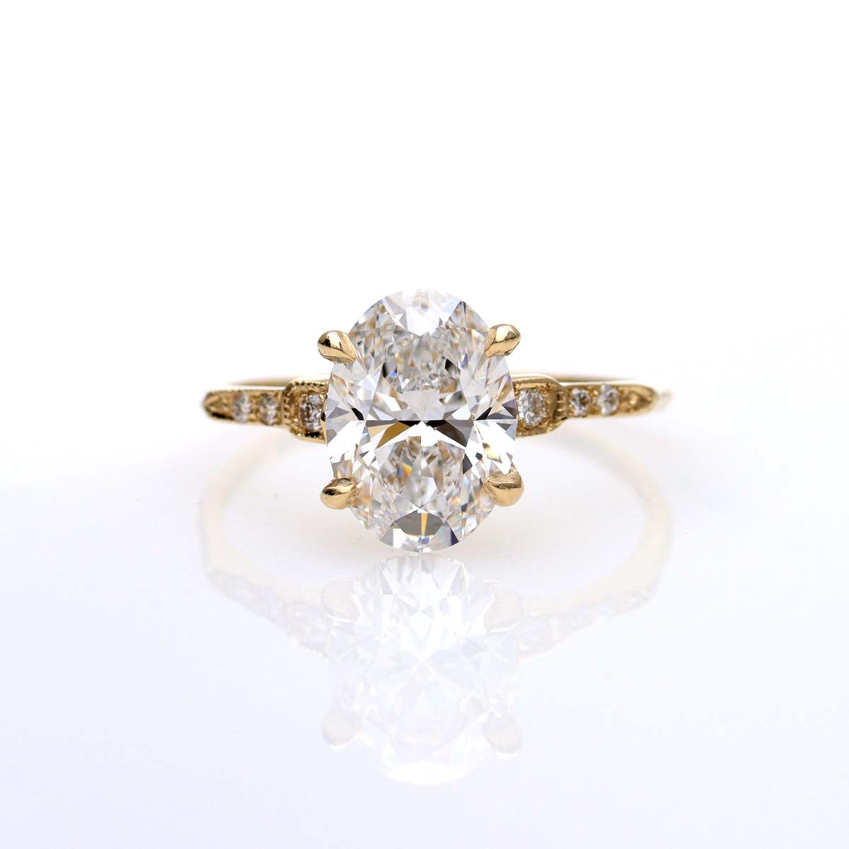 Replica Art Deco engagement ring The Esther #3297OV-2