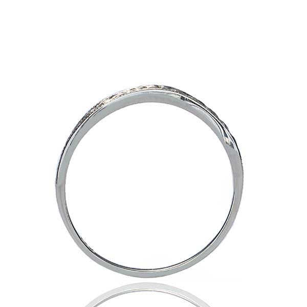14k Engraved Wedding band with contour #L3198 14K