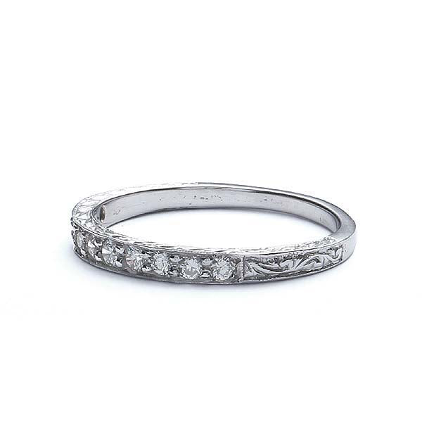 14k Diamond Wedding Band #L3230WB 14K - Leigh Jay & Co.