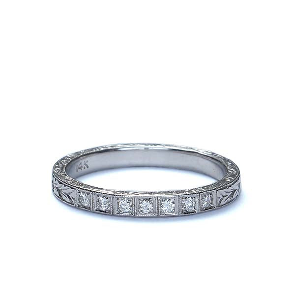 14k Diamond Wedding Band #L3337WB 14k