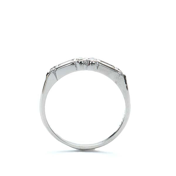 Platinum Replica Art Deco Wedding Band #L3447 Plat