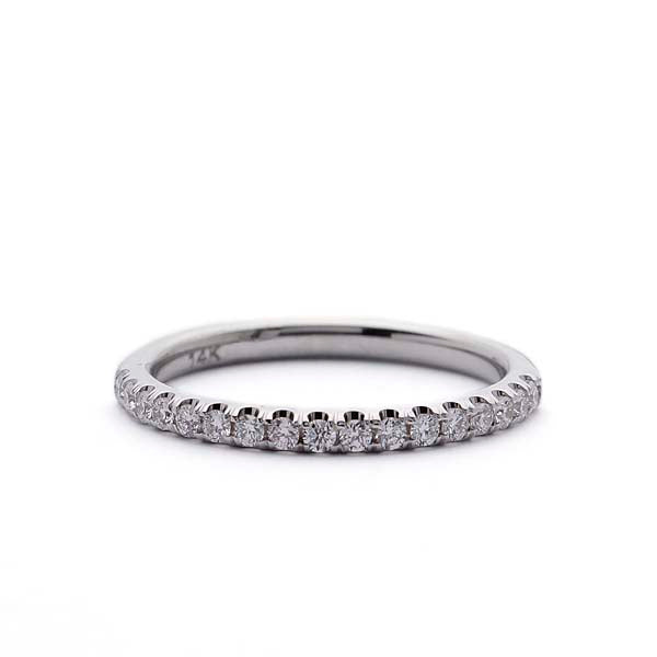 French Pave Diamond Band Ring #LE4001 Default Title